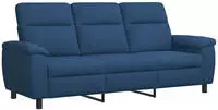 vidaXL Sofa Blau 214 x 90 x 95 cm Stoff