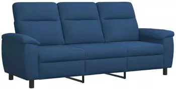 vidaXL Sofa blau 214x90x95cm Stoff