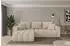 ALTDECOR MILA-L-v1 Ecksofa mit Schlaffunktion, Velours, beige, 277x195x86cm (800002085719)