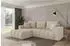 ALTDECOR MILA-L-v1 Ecksofa mit Schlaffunktion, Velours, beige, 277x195x86cm (800002085719)