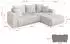 ALTDECOR Mila-L Ecksofa mit Schlaffunktion, Bouclé, weiß, 277x194x86cm (800002085602)