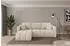 ALTDECOR GARD-L Ecksofa mit Schlaffunktion, Velours, creme, 226x146x85cm (800002085297)