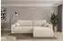 ALTDECOR BERY-L Ecksofa mit Schlaffunktion, Velours, creme, 276x193x88cm (800002086001)