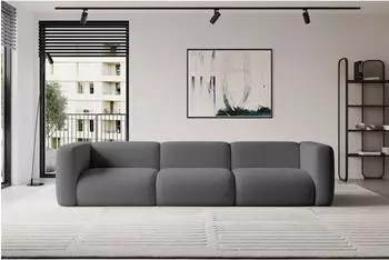 ALTDECOR MIRA-S2 modulares Sofa 3-Sitzer, grau, Boucl&eacute; (800002028044)
