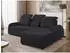 Mirjan24 Soreno Eckschlafsofa L-Form mit Bettkasten, Chenille anthrazit, Ottomane rechts (800002107623)