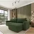Masseno Belaro Ecksofa L-Form, Chenille, grün, mit Schlaffunktion (800001593254)