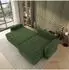 Masseno Belaro Ecksofa L-Form, Chenille, grün, mit Schlaffunktion (800001593254)