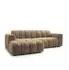 Masseno TISI Ecksofa L-Form, Chenille, beige, 274x165cm (800002130321)