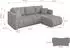 ALTDECOR GARD-L Ecksofa mit Schlaffunktion und Bettkasten, L-Form, grau, 226x146x85cm (800002085589)