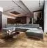 Masseno GAIAN Wohnlandschaft U-Form, Velours hellgrau, Schlaffunktion (800002130700)
