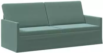 vidaXL 3-Sitzer Sofa meergr&uuml;n, Samt, 190x81x82cm