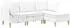 vidaXL Modulares Sofa-Set mit Stauraum, 4-tlg., weiß (Stoff)