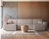 Selsey Scarlo U-Form-Sofa mit Schlaffunktion, Cordbezug, beige