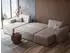 Selsey Scarlo U-Form-Sofa mit Schlaffunktion, Cordbezug, beige