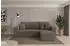 ALTDECOR SENO-L Ecksofa mit Schlaffunktion Bouclé braun 249x139x85cm (800002085415)