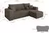 ALTDECOR SENO-L Ecksofa mit Schlaffunktion Bouclé braun 249x139x85cm (800002085415)