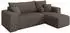 ALTDECOR SENO-L Ecksofa mit Schlaffunktion Bouclé braun 249x139x85cm (800002085415)