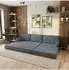 Masseno ANKO modulares Ecksofa mit Schlaffunktion, grau, L-Form (800001993845)
