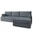 Masseno ANKO modulares Ecksofa mit Schlaffunktion, grau, L-Form (800001993845)