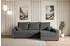 ALTDECOR Alesia-L Ecksofa mit Schlaffunktion und Bettkasten, Bouclé, grau, L-Form, 231x140x90cm (800001931872)