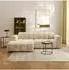 Masseno TISI Ecksofa L-Form, Chenille, creme (800002130325)