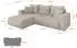 ALTDECOR MILA-L Ecksofa mit Schlaffunktion, Cord, creme, 277x194x86cm (800002085583)