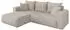 ALTDECOR MILA-L Ecksofa mit Schlaffunktion, Cord, creme, 277x194x86cm (800002085583)