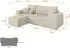 ALTDECOR SENO-L Ecksofa mit Schlaffunktion Bouclé beige, 249x139cm (800002085808)