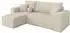 ALTDECOR SENO-L Ecksofa mit Schlaffunktion Bouclé beige, 249x139cm (800002085808)