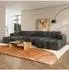 Masseno AENIS Ecksofa U-Form, Chenille, grau (800002130561)