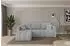 ALTDECOR GARD-L Ecksofa mit Schlaffunktion L-Form, grau, 226x146x85cm (800002085324)