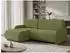 Mirjan24 Nest Ecksofa mit Schlaffunktion und Bettkasten, Chenille, grün (800002123045)