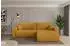 ALTDECOR BERY-L Ecksofa mit Schlaffunktion, Cord, senfgelb, 276x193cm (800002085960)