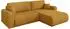 ALTDECOR BERY-L Ecksofa mit Schlaffunktion, Cord, senfgelb, 276x193cm (800002085960)