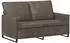 vidaXL 2-Sitzer Sofa dunkelgrau, Kunstwildleder, 150x81x82cm
