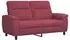 vidaXL Sofa 178x90x95cm Stoff weinrot