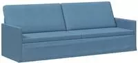 vidaXL 3-Sitzer Sofa Blau 220 x 81 x 82 cm Cordstoff