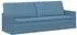 vidaXL 3-Sitzer Sofa blau, Cordstoff, 220x81x82cm
