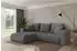 ALTDECOR MILA-L Ecksofa mit Schlaffunktion, Bouclé, grau, L-Form 277x194cm (800002085560)