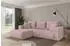 ALTDECOR MILA-L Ecksofa mit Schlaffunktion L-Form 277x194x86cm, rosa (800002085558)