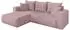 ALTDECOR MILA-L Ecksofa mit Schlaffunktion L-Form 277x194x86cm, rosa (800002085558)