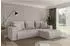 ALTDECOR MILA-L Ecksofa mit Schlaffunktion, Velours, hellgrau, 277x194x86cm (800002085617)