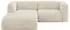 ALTDECOR MIRA-L1 Ecksofa L-Form Velours, creme, 227x179x89cm (800002003564)