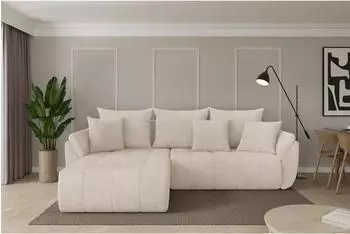 ALTDECOR TOKO-L Ecksofa mit Schlaffunktion, L-Form, beige, 277x194x86cm (800002085717)