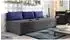 Sofnet Misti III Schlafsofa mit Bettkasten, graphit/blau (Lux 06 + Lux 20)