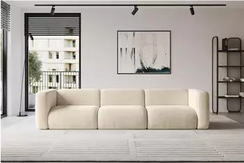 ALTDECOR MIRA-S2 modulares Sofa 3-Sitzer, Cord, beige (800002028065)