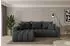 ALTDECOR MILA-L-v1 Ecksofa mit Schlaffunktion, Velours, dunkelgrau, 277x195cm (800002085772)