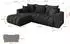 ALTDECOR MILA-L-v1 Ecksofa mit Schlaffunktion, Velours, dunkelgrau, 277x195cm (800002085772)