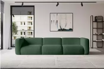 ALTDECOR MIRA-S2 modulares Sofa 3-Sitzer, Cord, salbeigr&uuml;n, 319x89x70cm