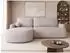 Mirjan24 Loridu Premium Ecksofa L-Form mit Schlaffunktion und Bettkasten, Samtstoff, hellrosa (800002080156)
